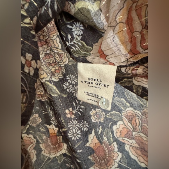 SPELL Mystic Blouse small Nightfall 🖤🧡🌙 - Picture 8 of 9